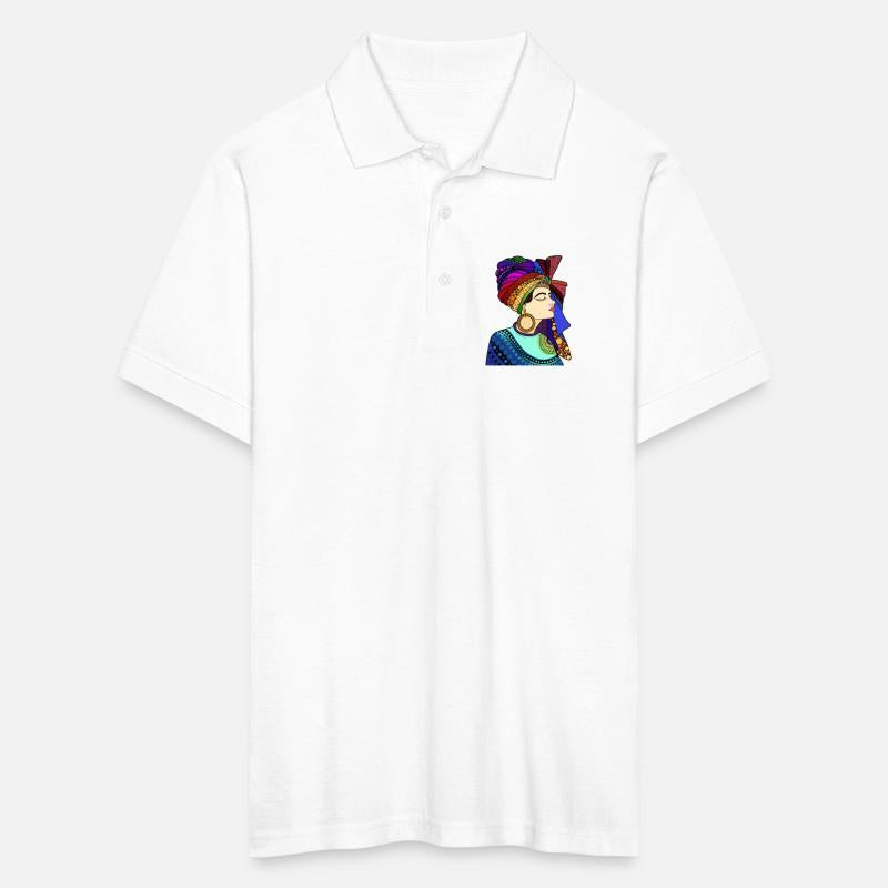 Vibrant Cultural Pattern Portrait