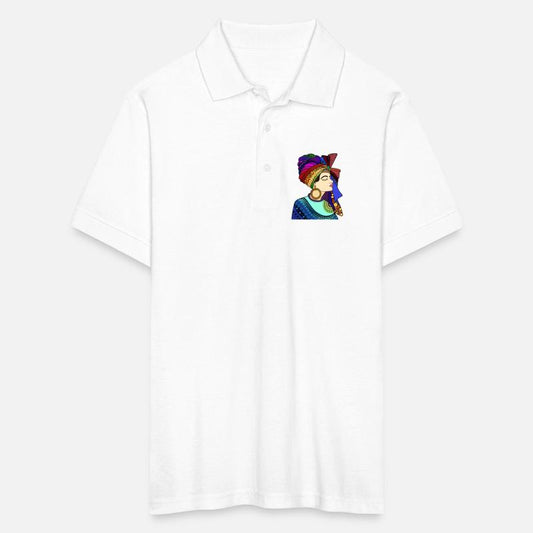 Vibrant Cultural Pattern Portrait