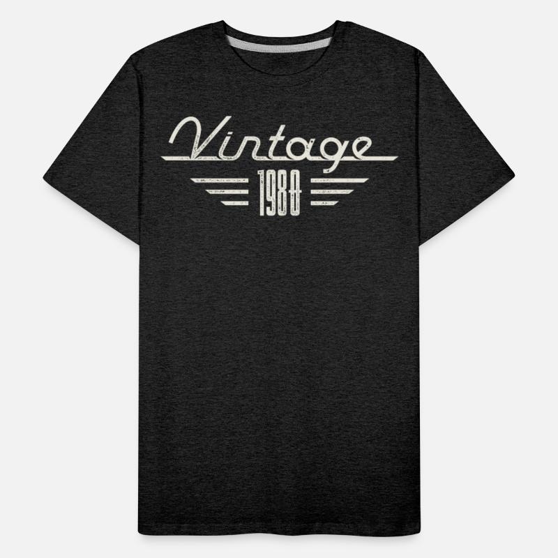 Vintage 1980 year of birth minimalist birthday