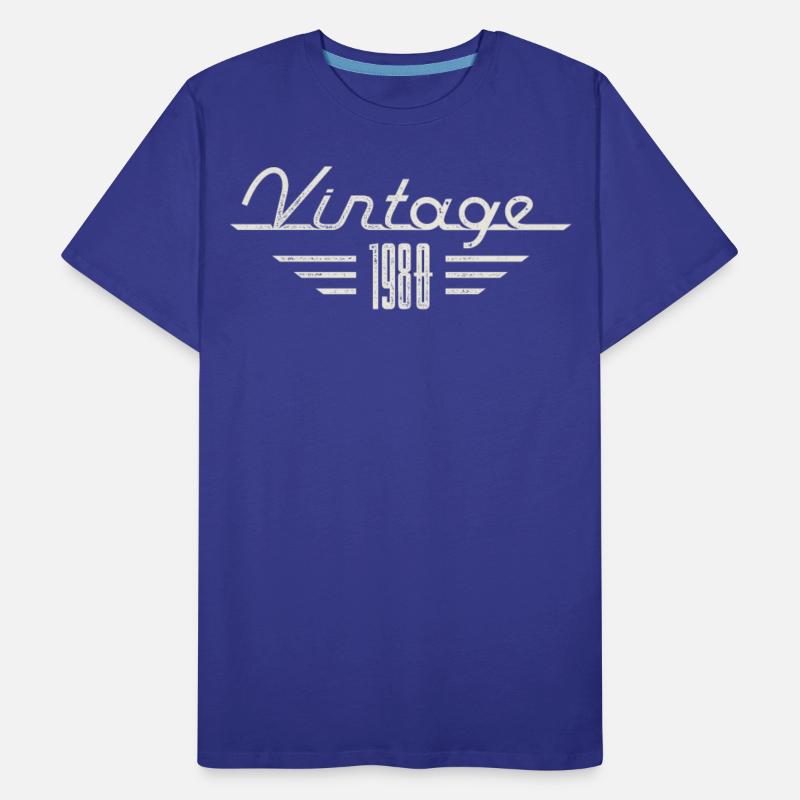 Vintage 1980 year of birth minimalist birthday