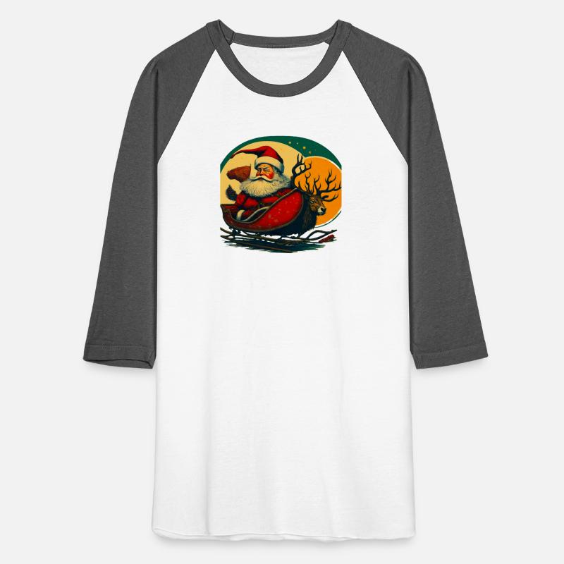 Vintage Christmas Santa Claus in Sleigh