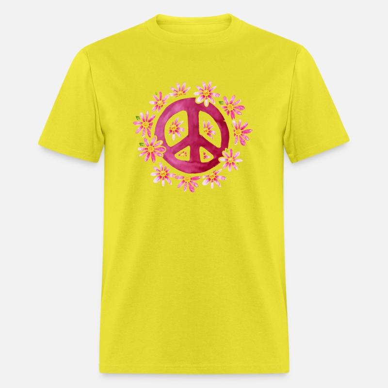 Vintage Floral Peace Sign