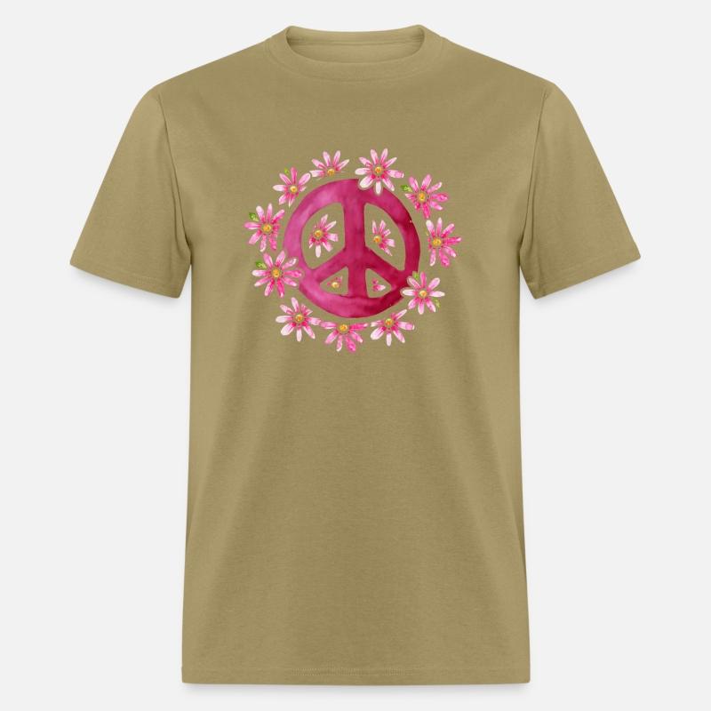 Vintage Floral Peace Sign