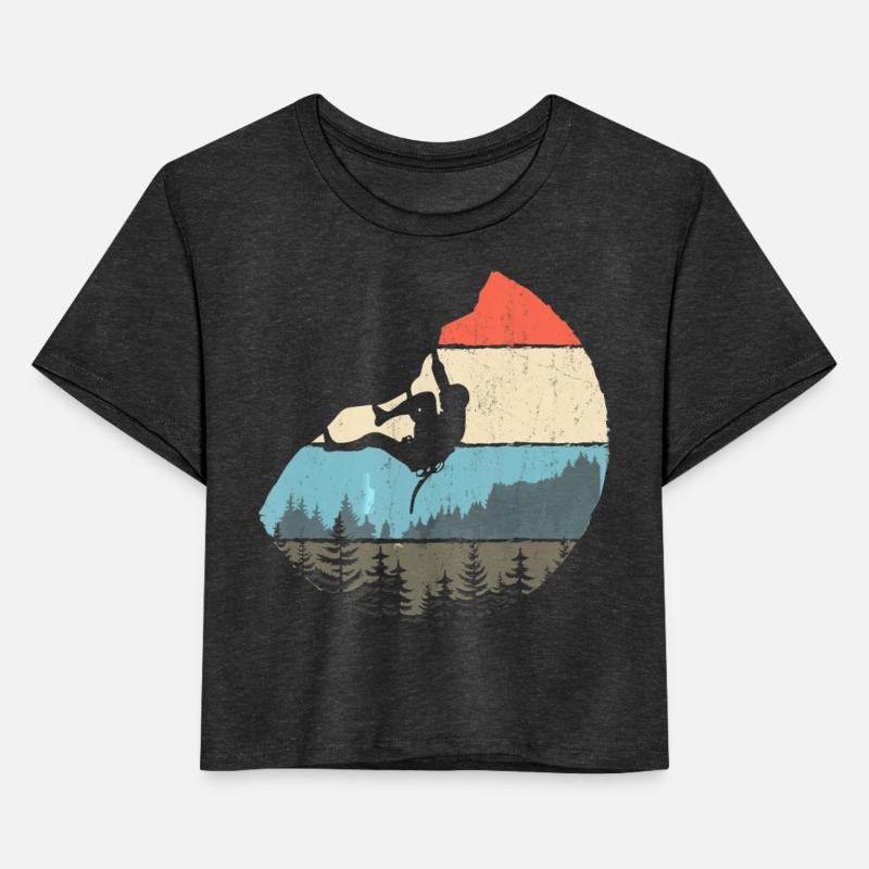 Vintage Style Rock Climbing Retro Bouldering