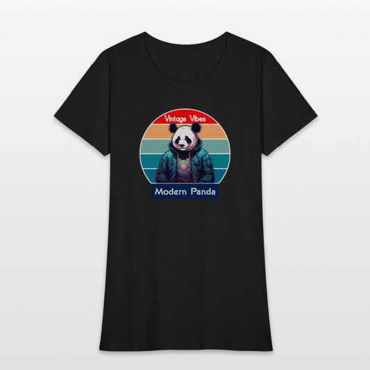 Vintage Vibes Modern Panda