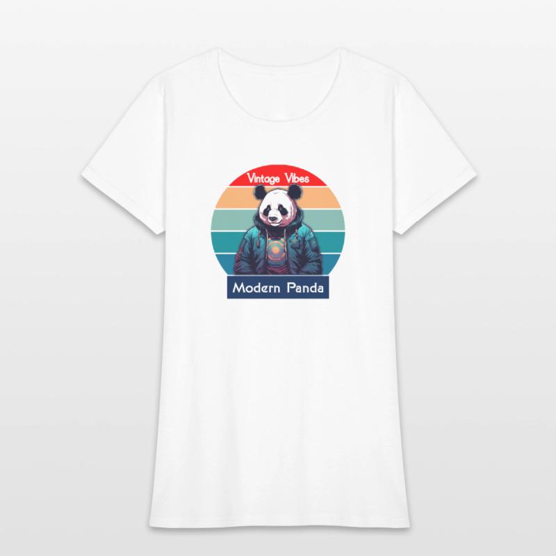 Vintage Vibes Modern Panda