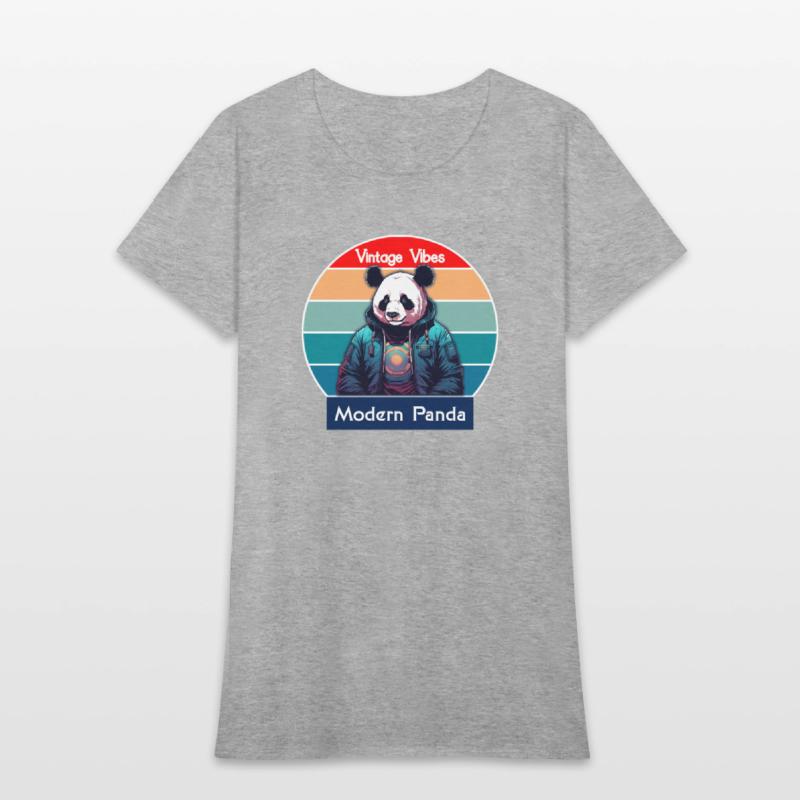 Vintage Vibes Modern Panda