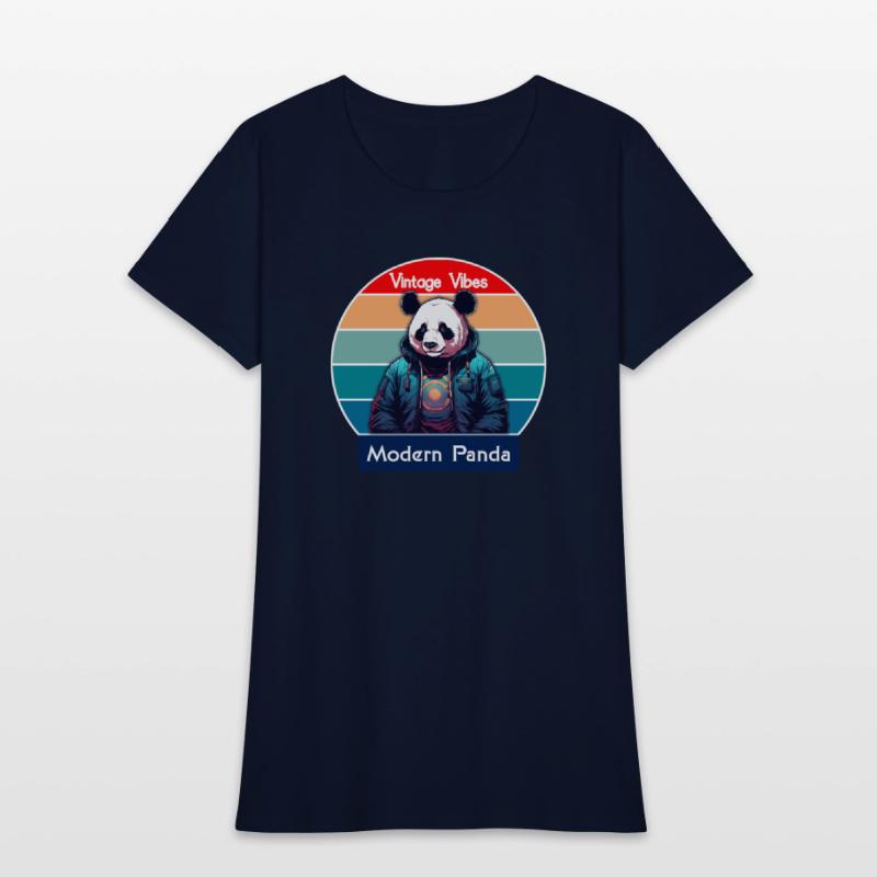 Vintage Vibes Modern Panda