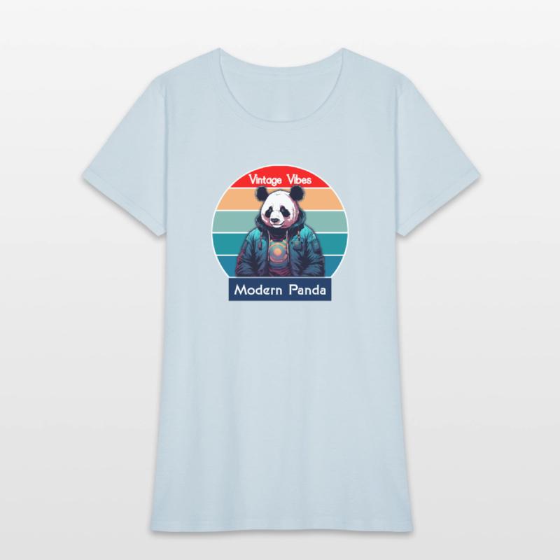 Vintage Vibes Modern Panda