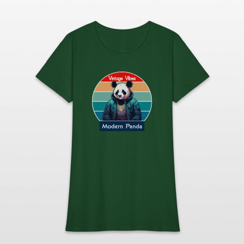 Vintage Vibes Modern Panda
