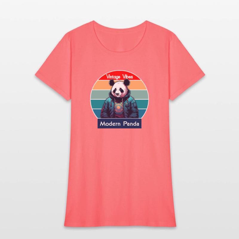 Vintage Vibes Modern Panda