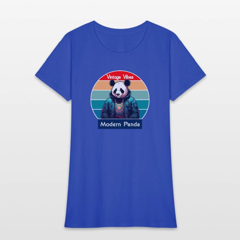 Vintage Vibes Modern Panda