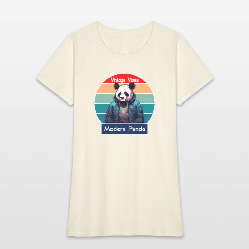 Vintage Vibes Modern Panda