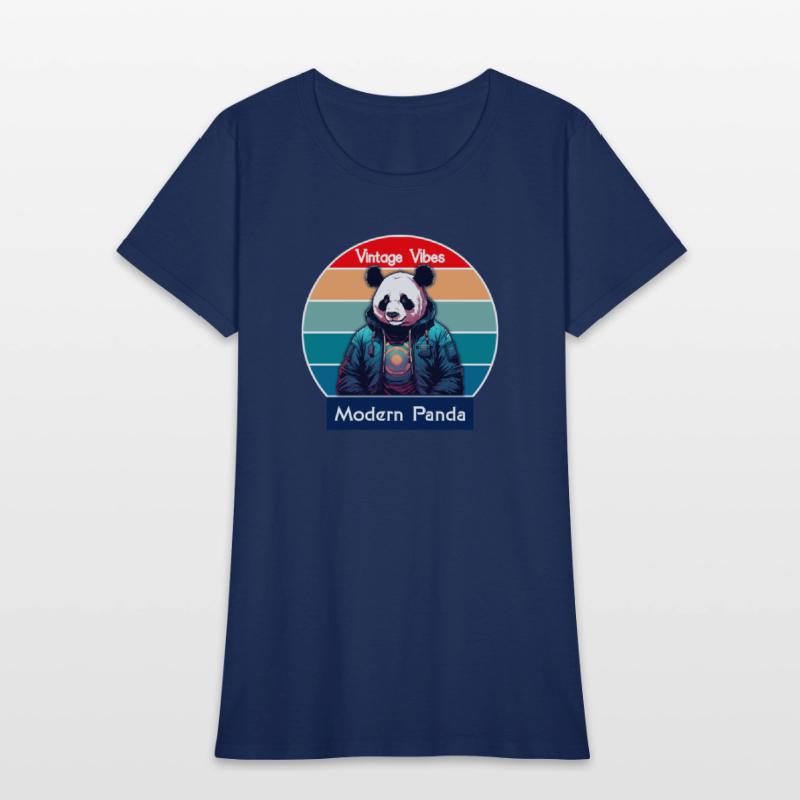 Vintage Vibes Modern Panda