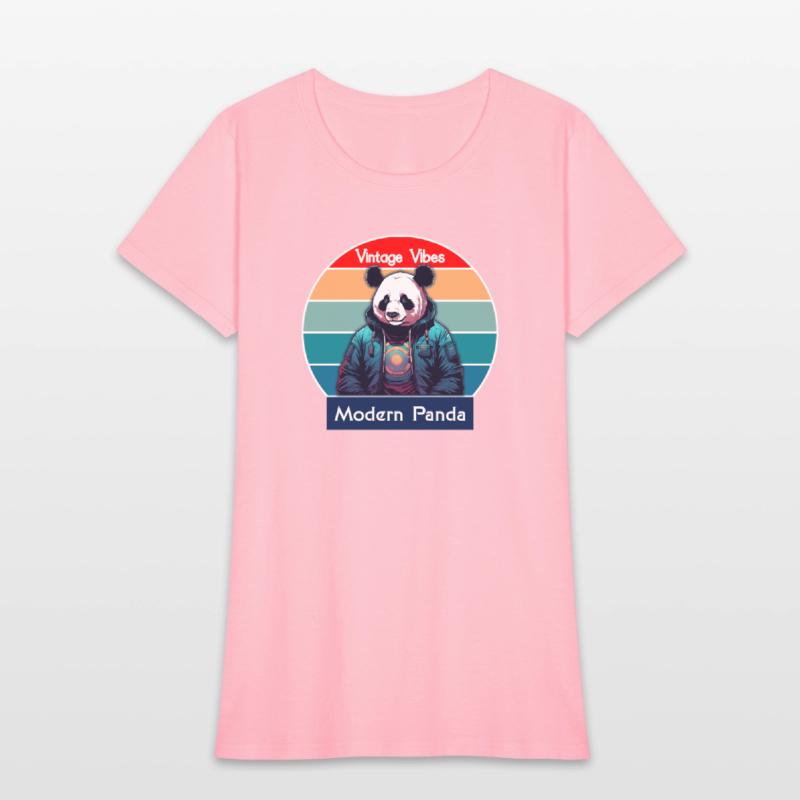 Vintage Vibes Modern Panda