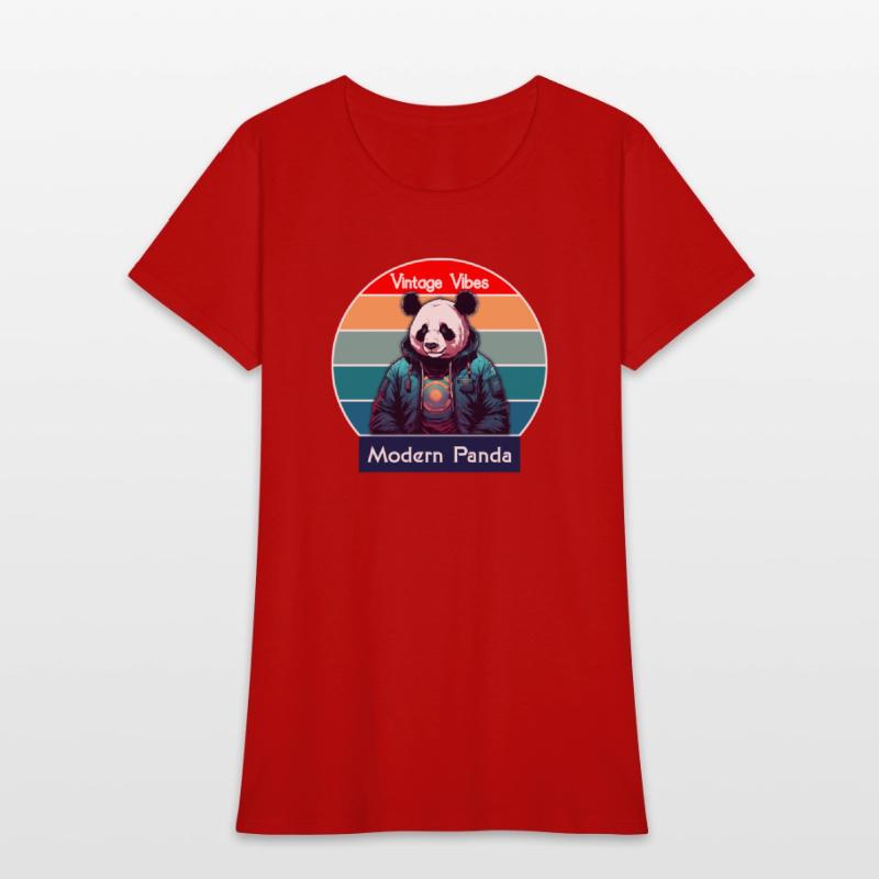 Vintage Vibes Modern Panda