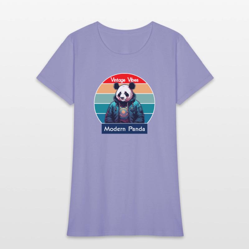 Vintage Vibes Modern Panda