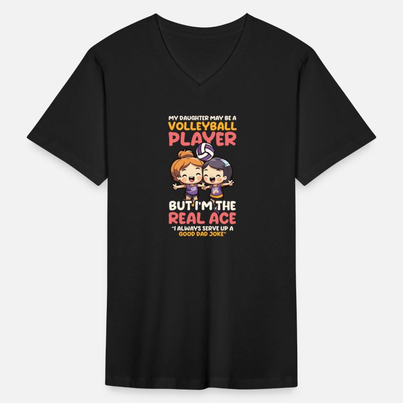 Volleyball Dad Real Ace Serve Good Dad Joke