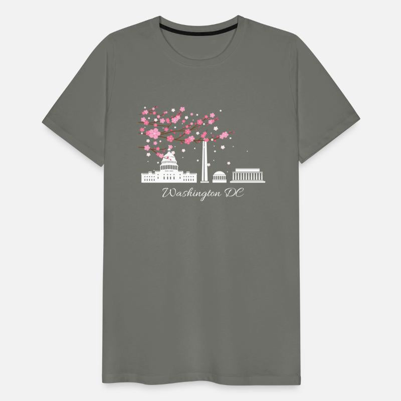 Washington Dc Cherry Blossoms City Monuments