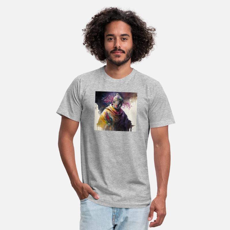 water color painting of korean buddha