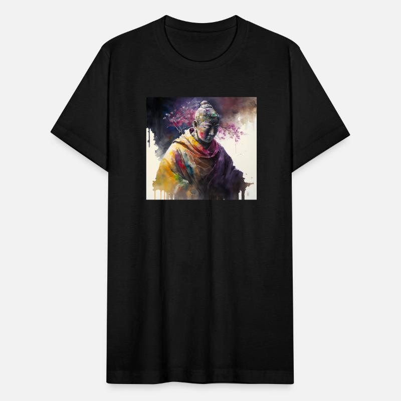 water color painting of korean buddha