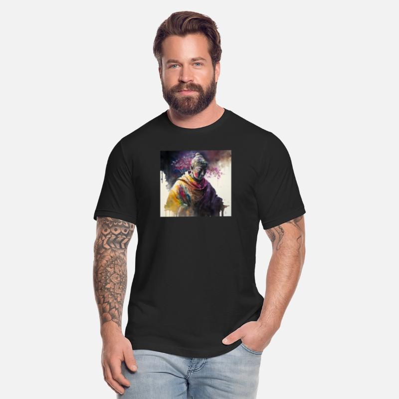 water color painting of korean buddha