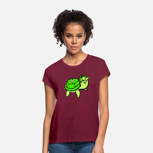 Water turtle child teenager cap chewing gum bubble