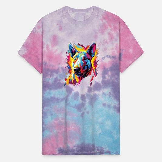 Watercolor Colorful Bull Terrier