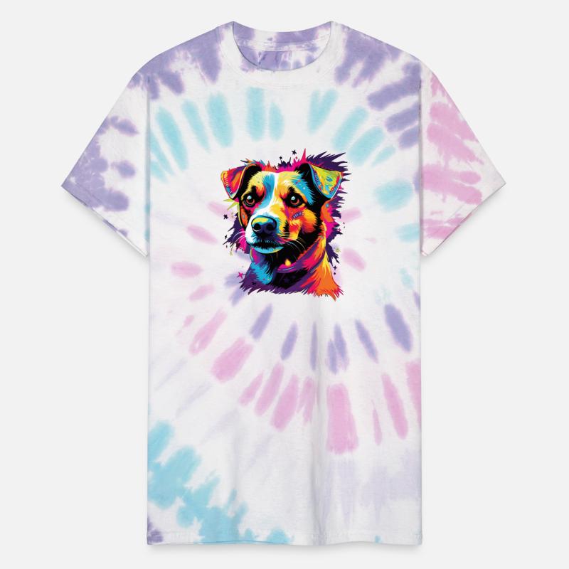 Watercolor Colorful Jack Russell Terrier