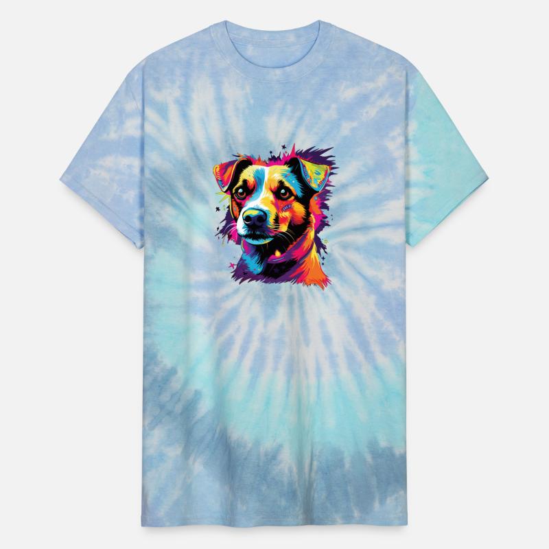 Watercolor Colorful Jack Russell Terrier