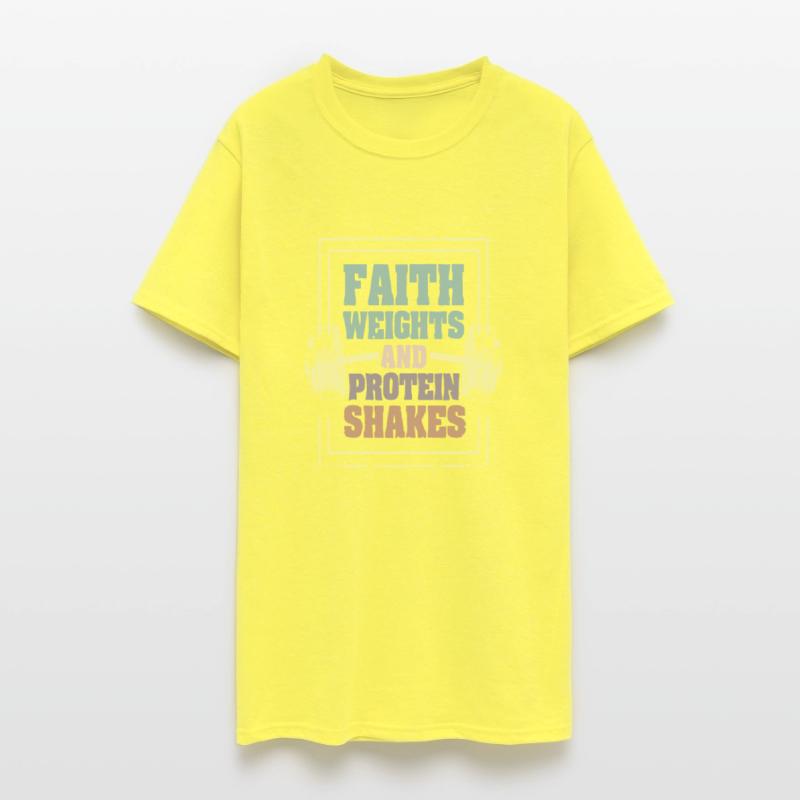 Weights And Protein Shakes Gym T Shirt funny