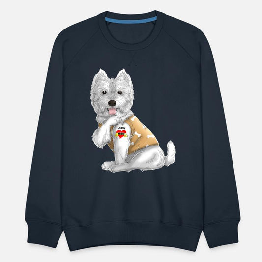 westie i love mom tattoo dog funny mors day gift