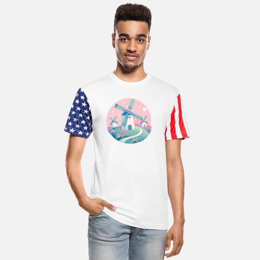 Whimsical Windmills: Pastel Countryside