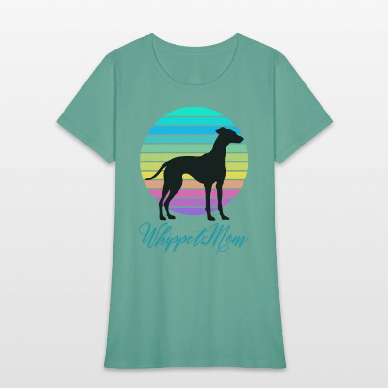 Whippet Mom Colorful Canine