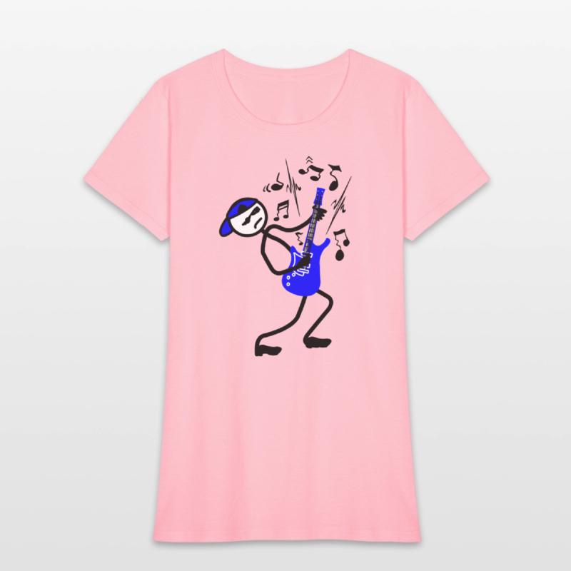 Wild Rock guitarist with cap