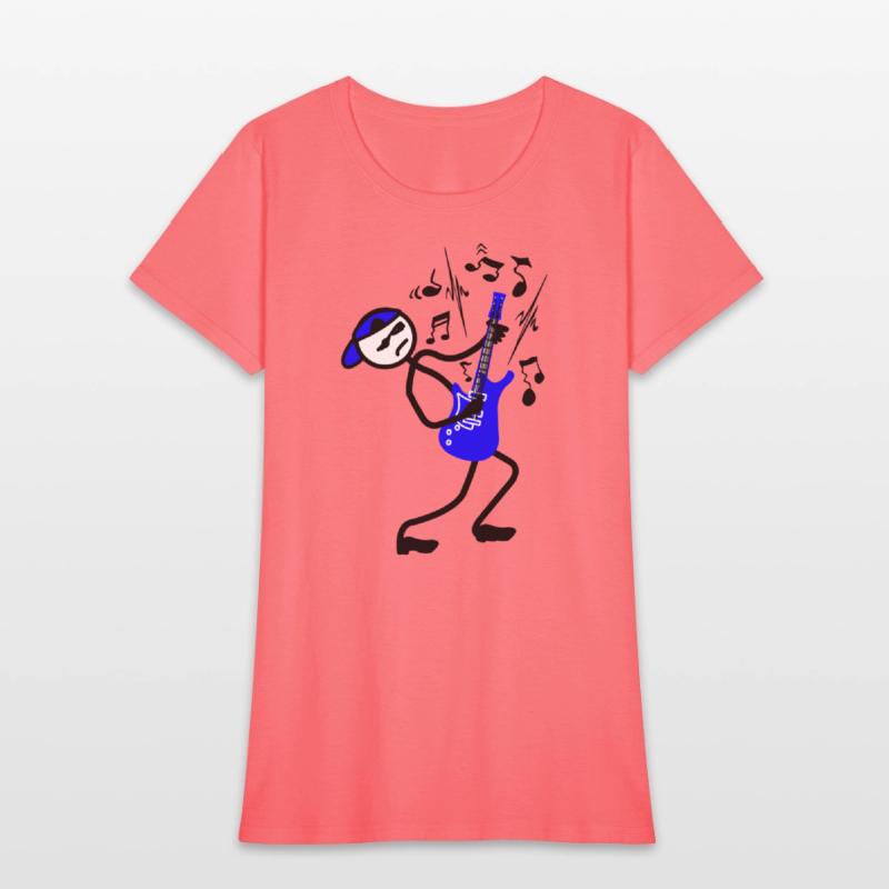 Wild Rock guitarist with cap