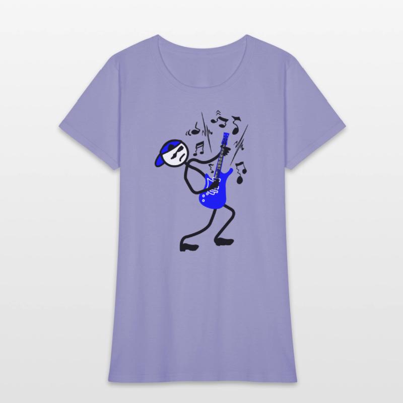 Wild Rock guitarist with cap