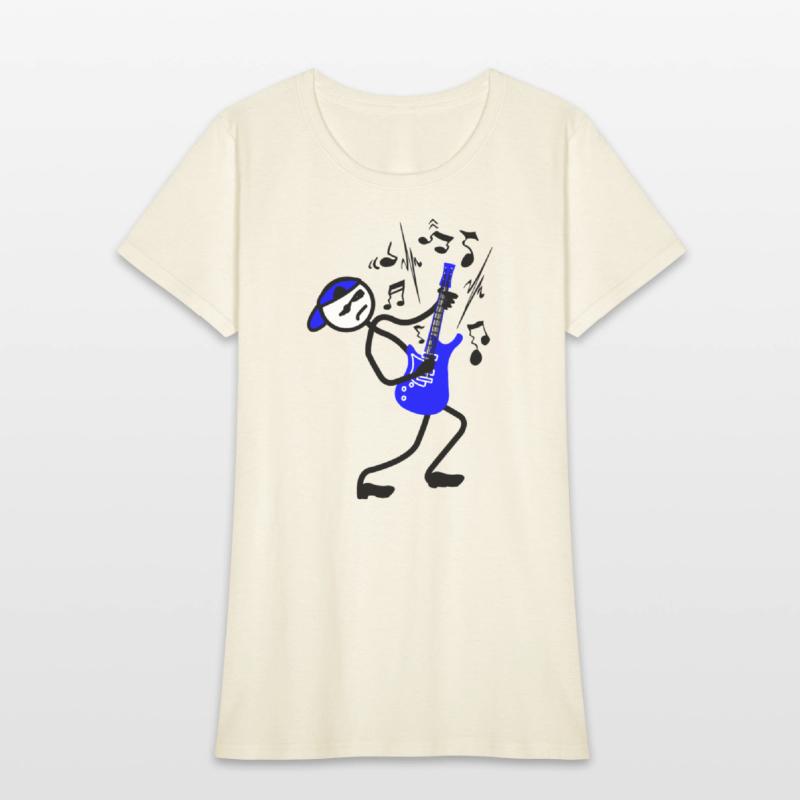 Wild Rock guitarist with cap