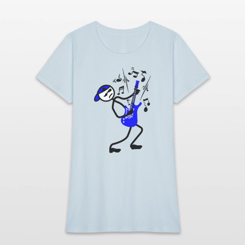 Wild Rock guitarist with cap