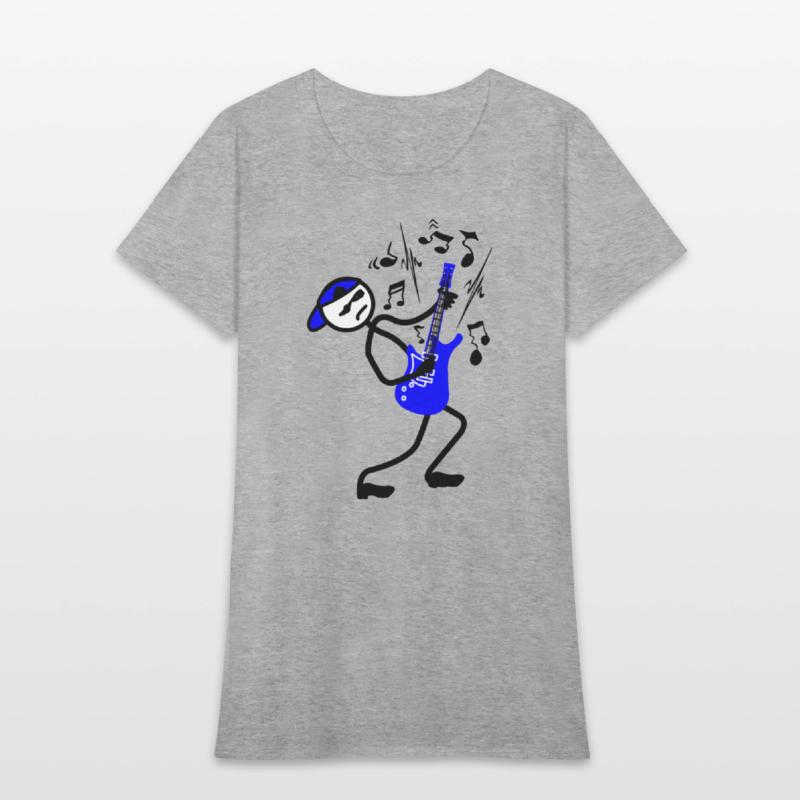 Wild Rock guitarist with cap