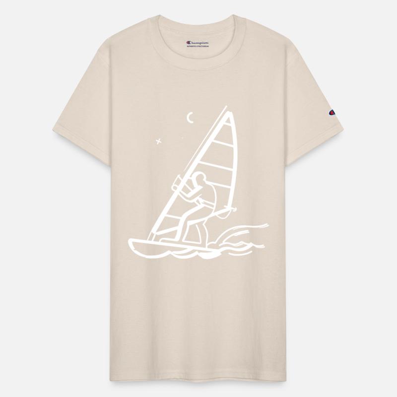 Windsurfing Line Art