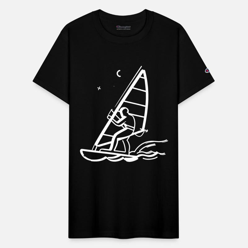 Windsurfing Line Art