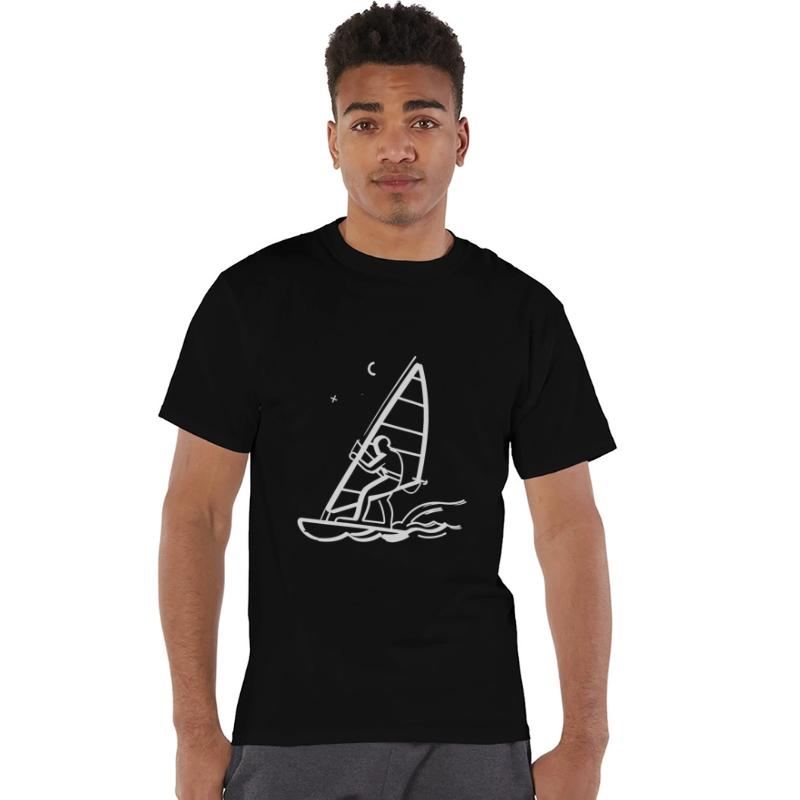 Windsurfing Line Art
