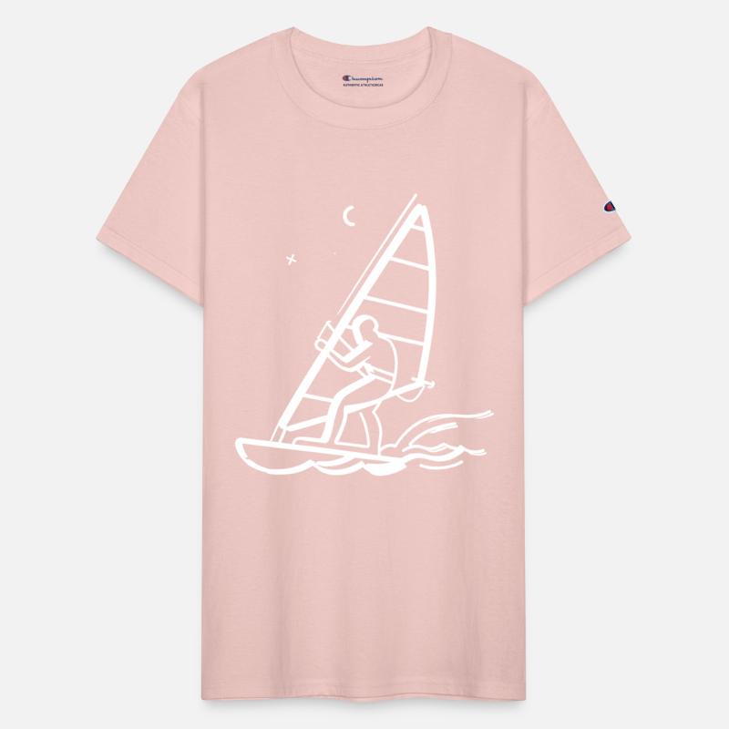 Windsurfing Line Art