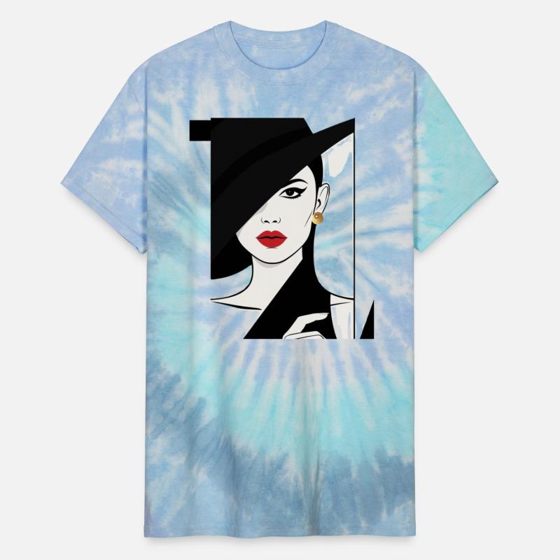 Woman in a pop art and graphic design style