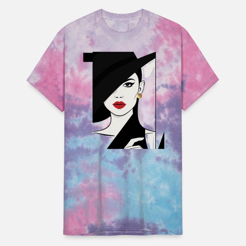 Woman in a pop art and graphic design style