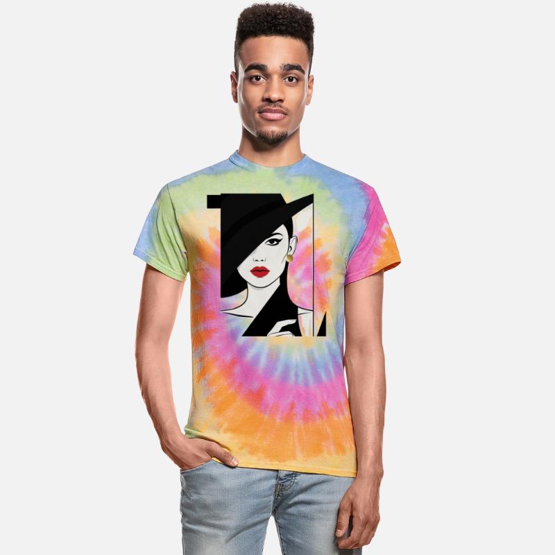 Woman in a pop art and graphic design style