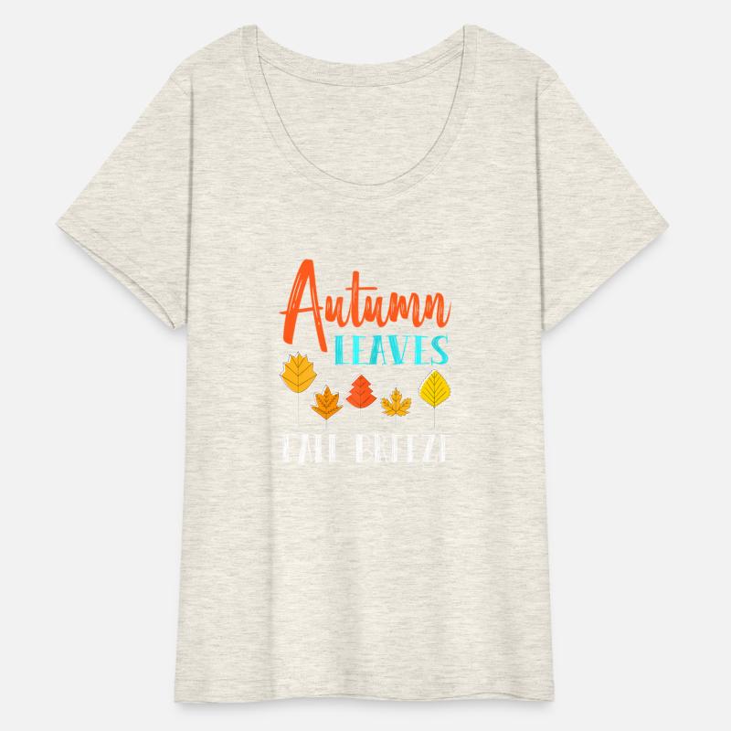 Womens Autumn Leaves Fall Breeze