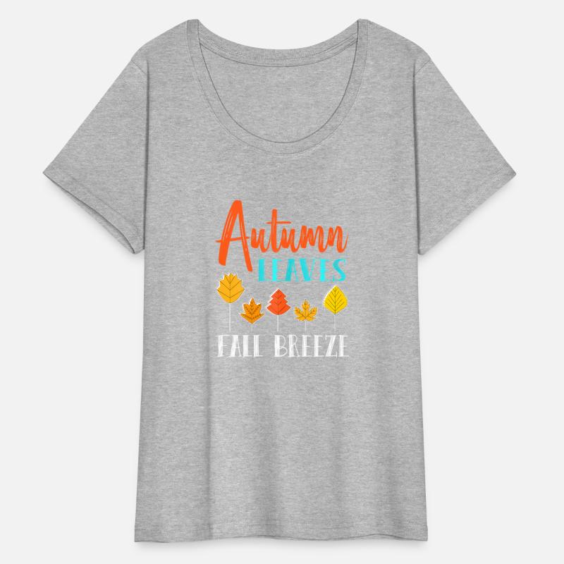 Womens Autumn Leaves Fall Breeze