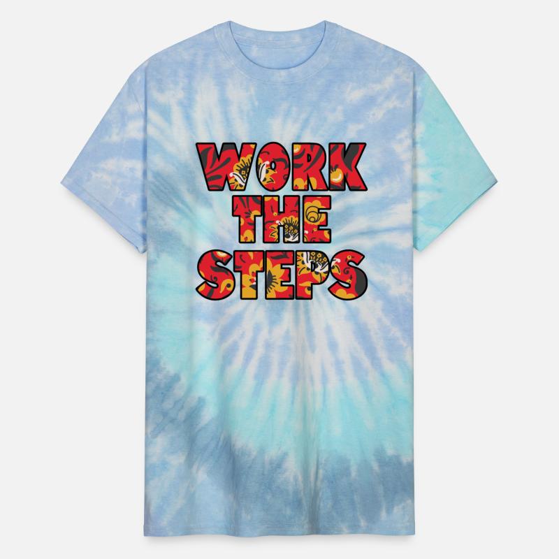 Work the Steps red floral